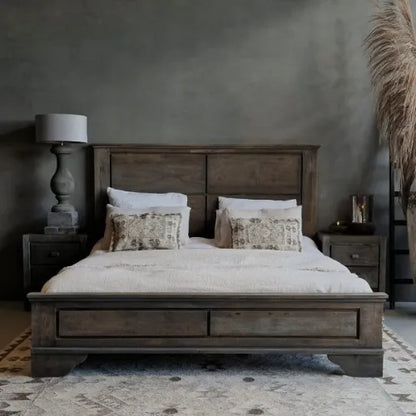 Houten bed Brit old teak twee personen