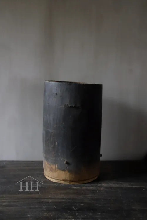 Houten pot antiek 23x38cm (04)