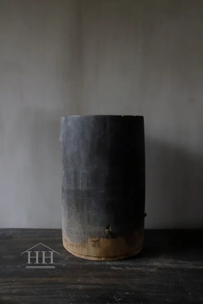 Houten pot antiek 23x38cm (04)