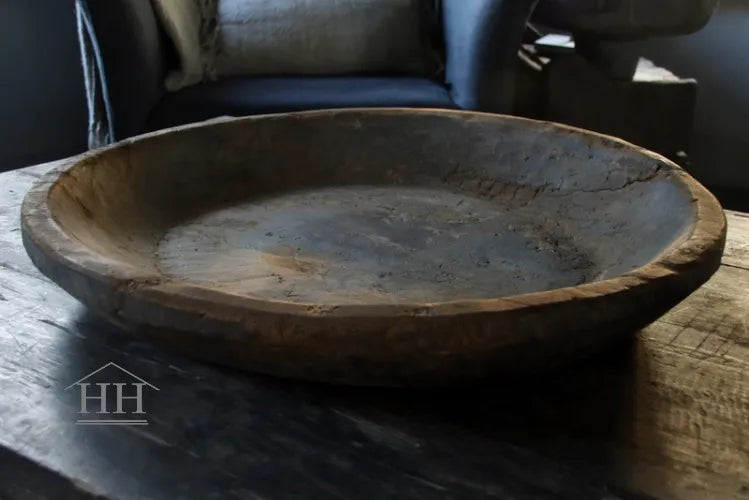 Houten schaal Aura Peeperkorn XL