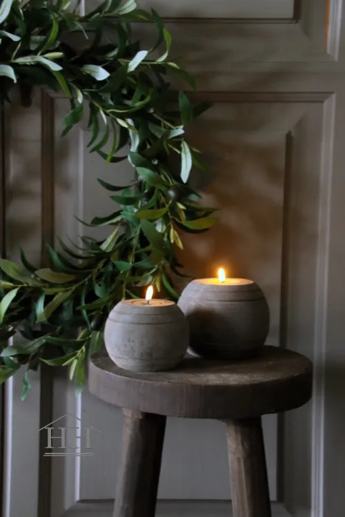 Houten waxinelichthouder Kris M