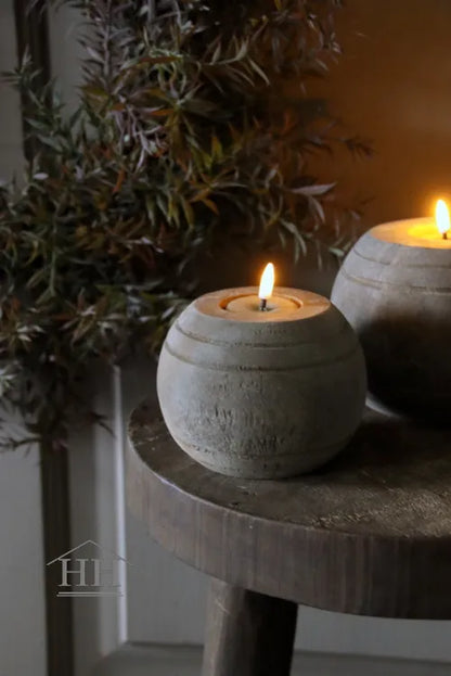 Houten waxinelichthouder Kris M