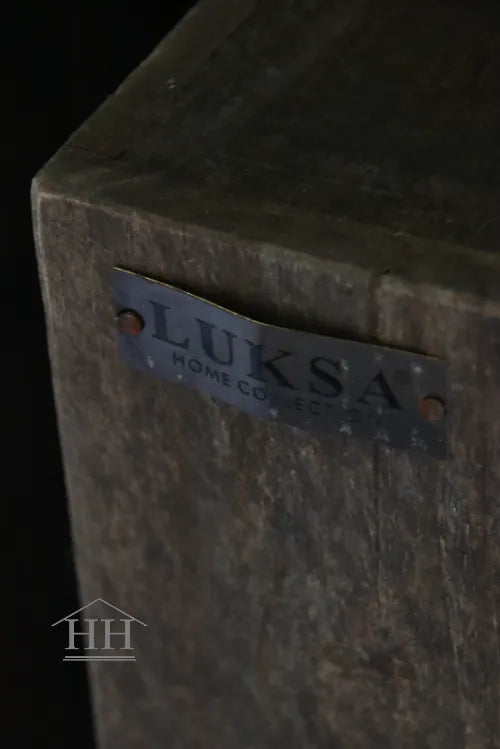 Houten zuil vergrijsd 100 cm