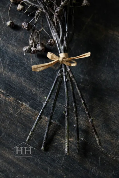 Kunsttak met bessen bruin - Bundel van 5