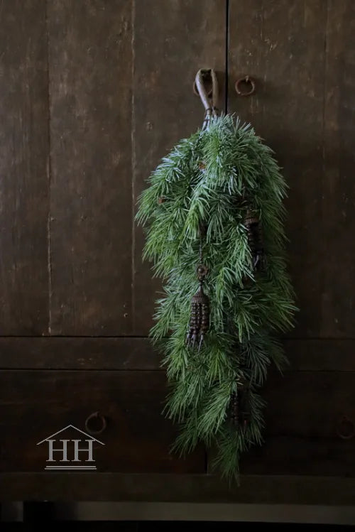 Ceder kunsttoef real touch 78cm met 3 deco hangers