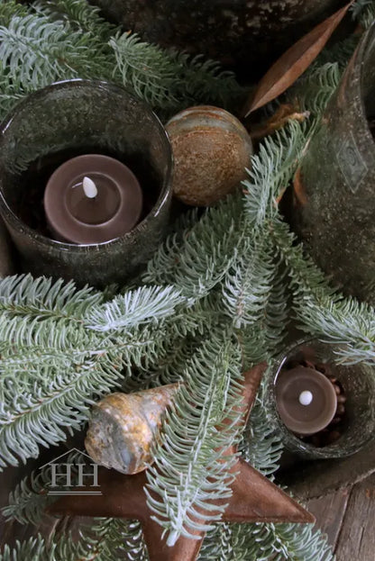 Set van 6 metalen kersthangers