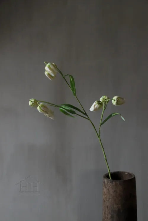 Künstlicher Fritillaria champagner/grüner Schmetterling, 70 cm