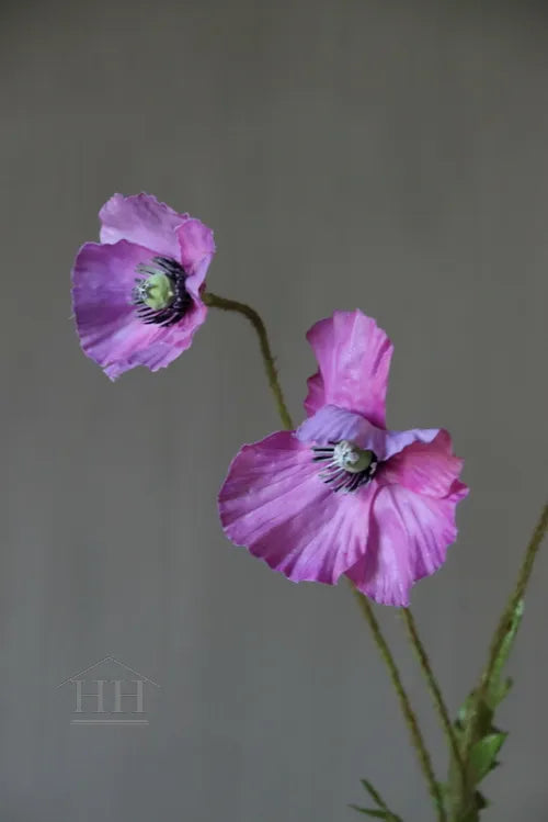 Künstlicher Mohn lila - 79 cm