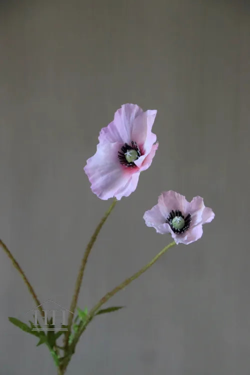 Künstlicher Mohn zartrosa - 79 cm