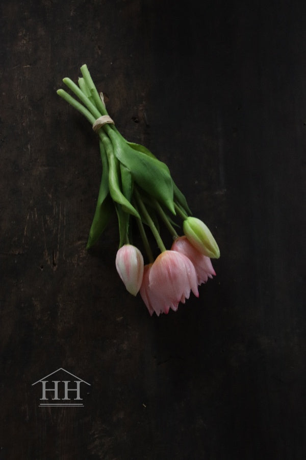 Korte kunst tulpen licht roze | Hillary'sHome
