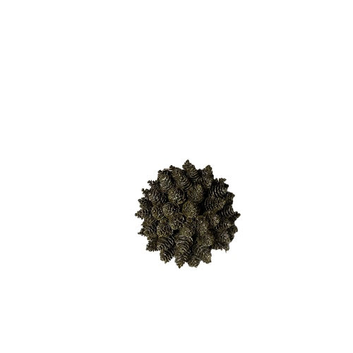 Kunst dennenappel bol - 17 cm