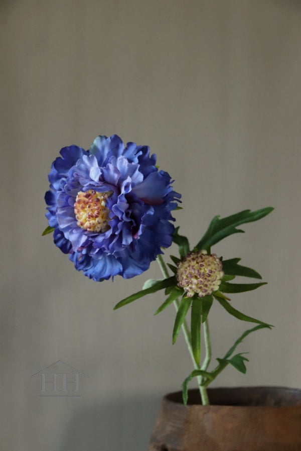 Kunst duifkruid in het blauw | Kunstbloemen boeket