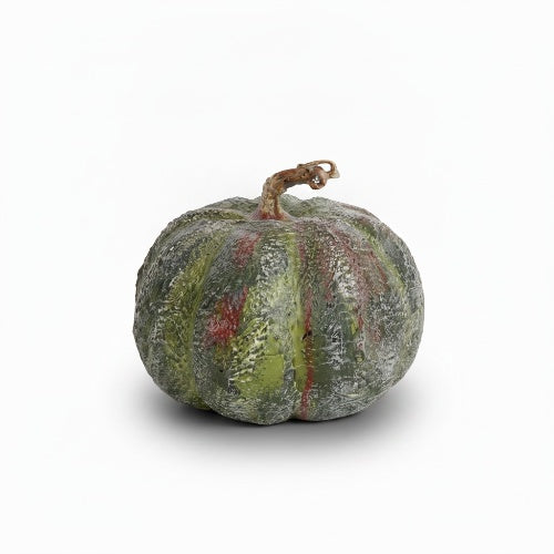 Kunst kalebas groen - 20x17 cm