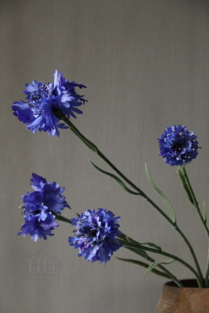 Kunst korenbloem blauw | Zijden bloemen die nep zijn