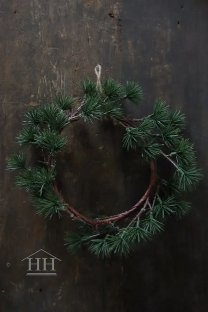 Künstlicher Lärchenkranz S - ⌀25cm