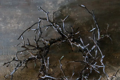 Kunst kransje perentakken bruin - 15⌀cm