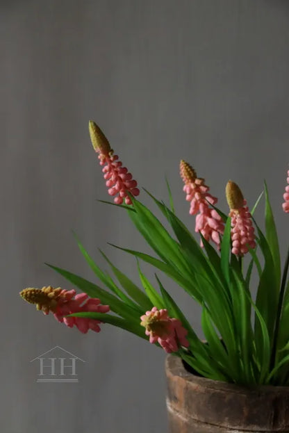 Kunst roze druifjes bosje