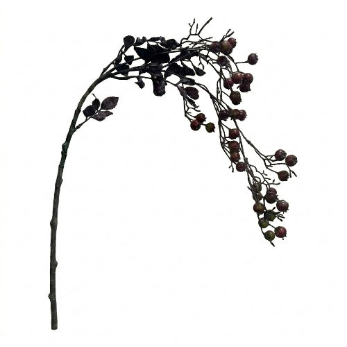 Rozenbottel kunsttak bordeauxrood - 85 cm