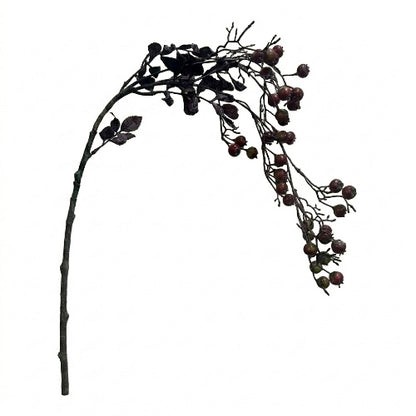 Rozenbottel kunsttak bordeauxrood - 85 cm
