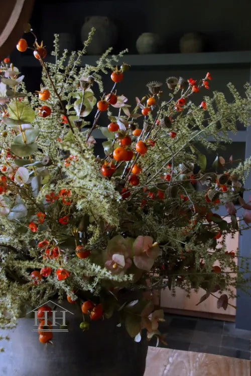 Kunst rozenbottel oranje