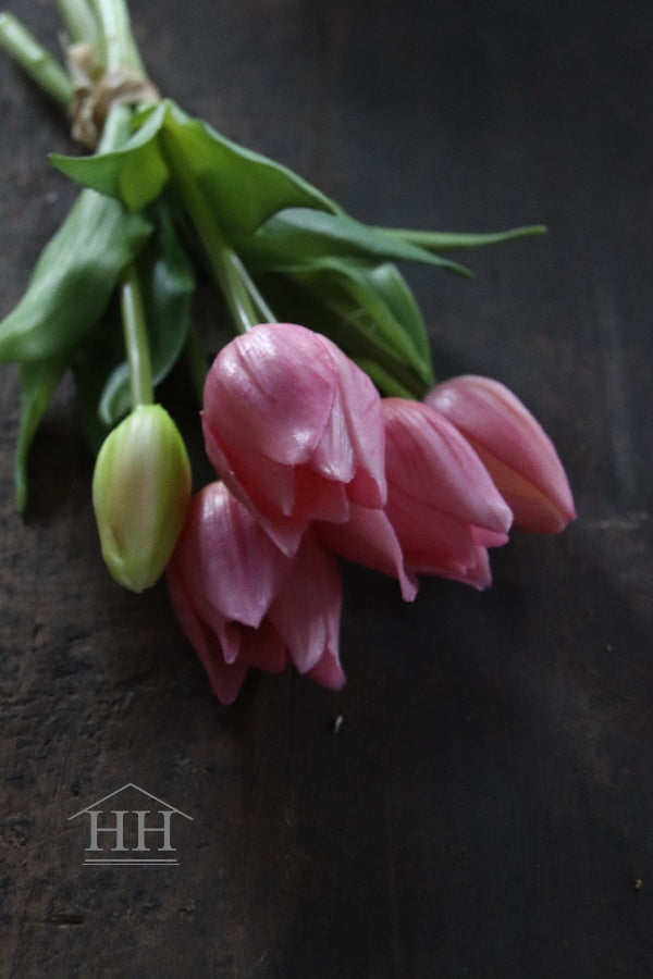 Kunst tulpen fel roze 25cm | Hillary'sHome