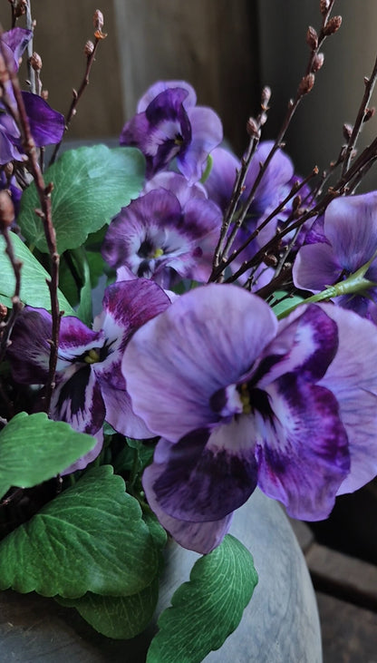 Kunst viooltje paars 35cm