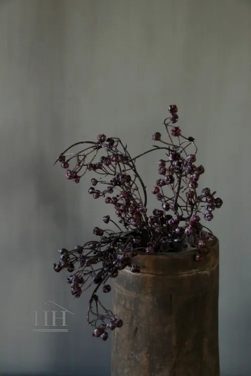 Kunsttak met bessen aubergine - Bundel van 3