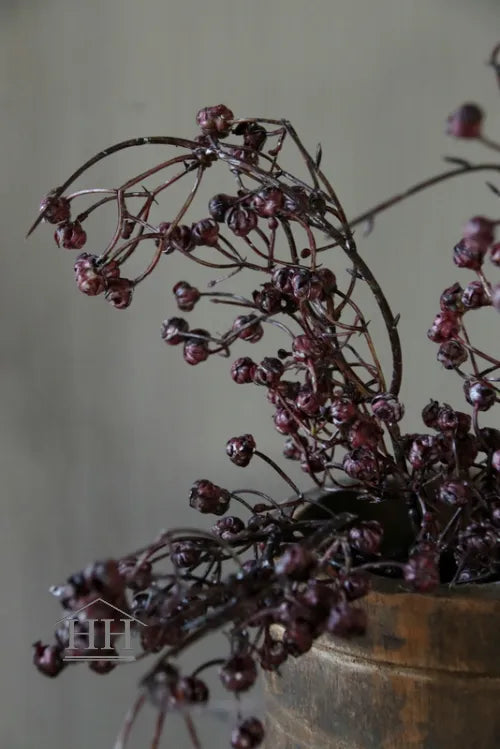 Kunsttak met bessen aubergine - Bundel van 3