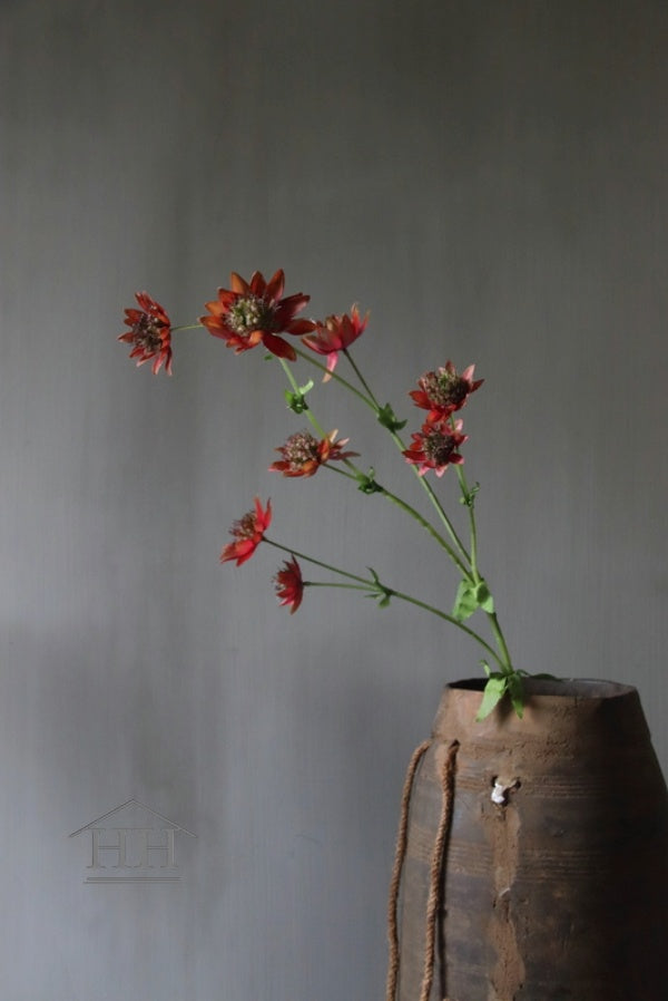 Kunstbloem astrantia rood | Losse kunstbloemen voor in de vaas