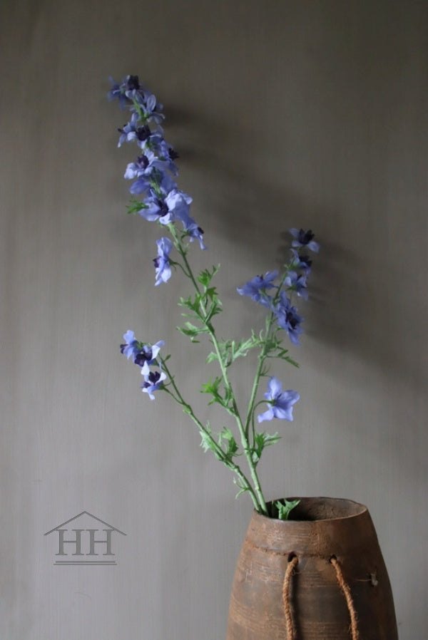 Kunstbloem delphinium lila 93cm vaas decoratie