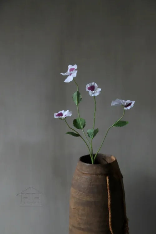 Artificial violet white/purple 67cm