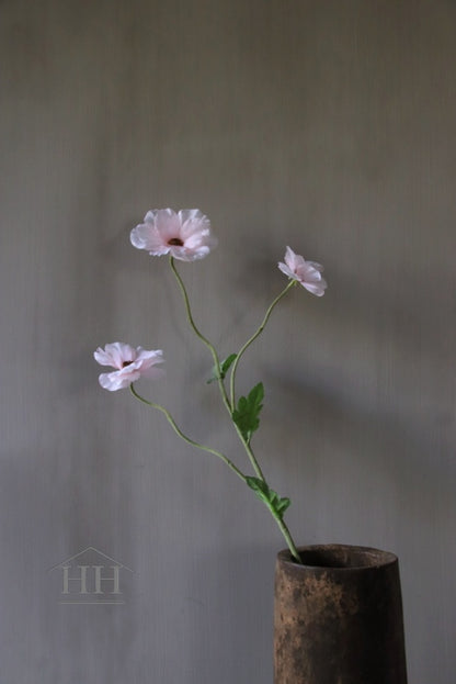 Kunstbloem ranunculus butterfly zijde bloem voor in de vaas