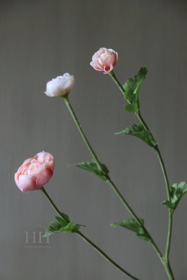 Kunstbloem ranunculus zijden bloemen nepbloem