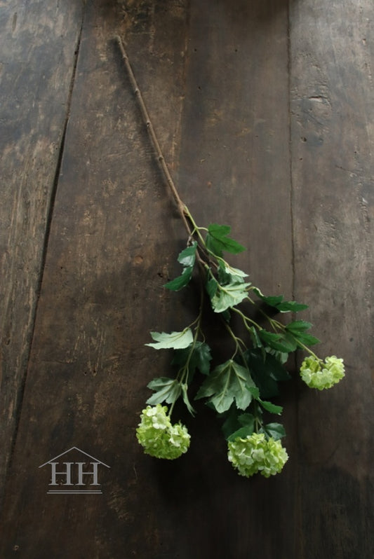 kunstbloem sneeuwbal/viburnum groen 78 cm (803)