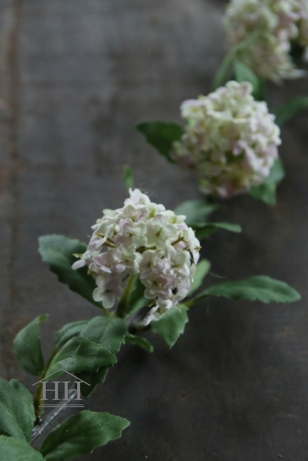 Kunstbloem viburnum spray van zijde materiaal