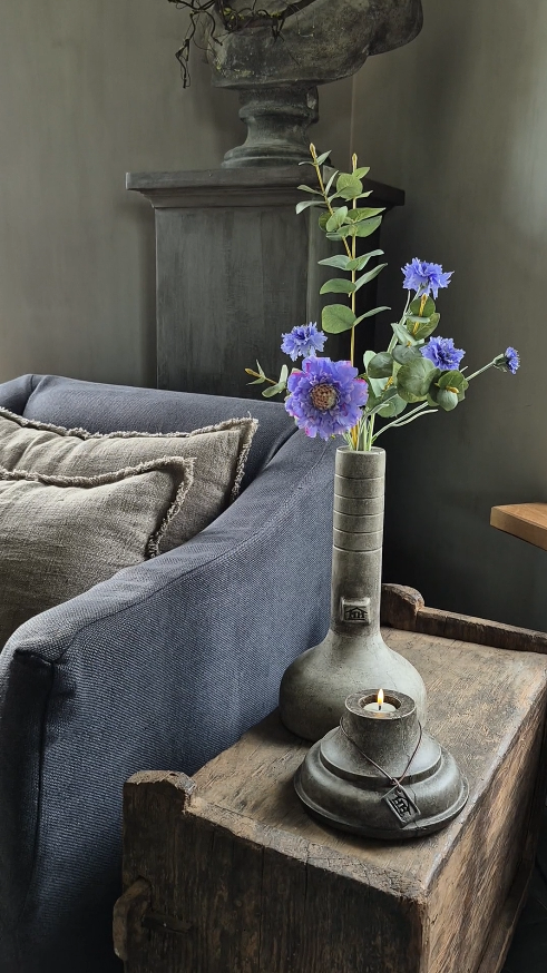 Lose Kunstblume Scabiosa flieder 58 cm