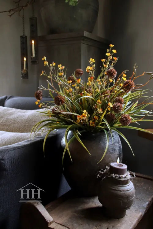 Kunstblumen-Grasstrauß Herbst - gebunden