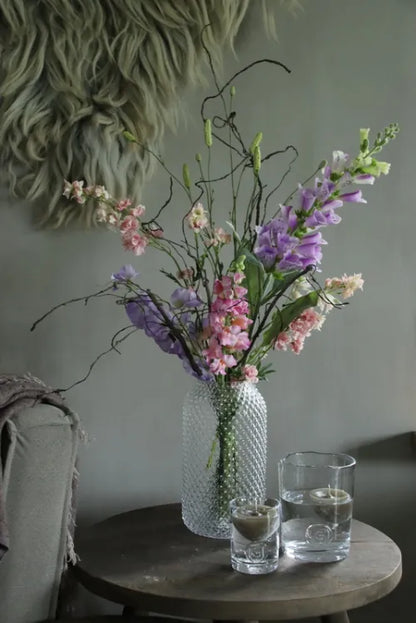 Kunstboeket lila roze bloemen