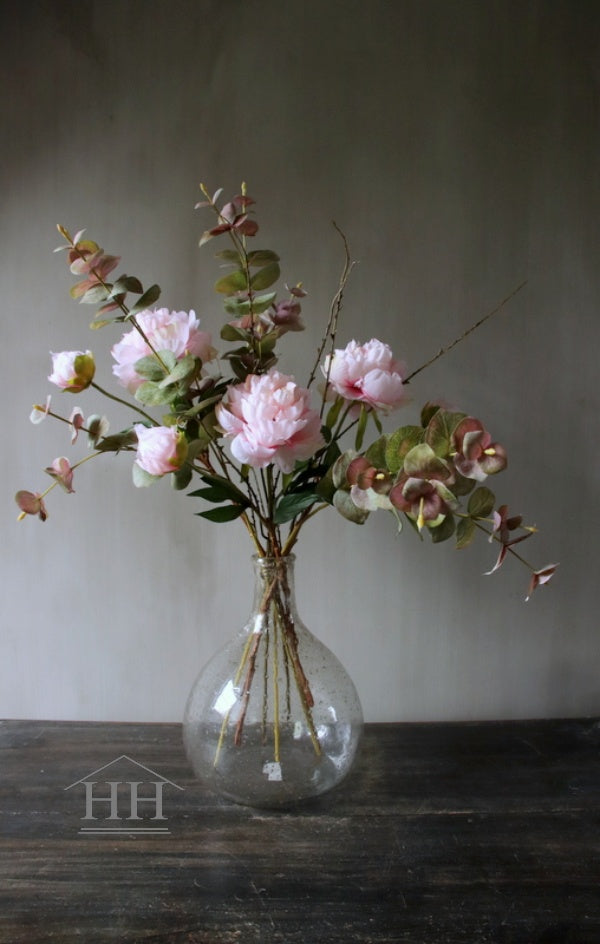 Transparent vase with flakes (No. 4)