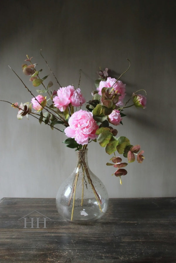 Transparent vase with flakes (No. 4)