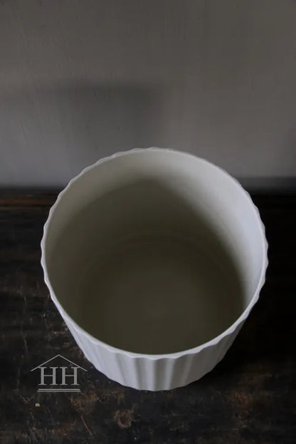 Kunststof pot - vaas wit