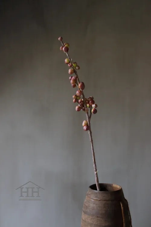 Kunst bessentak 90cm bordeaux rood/groen