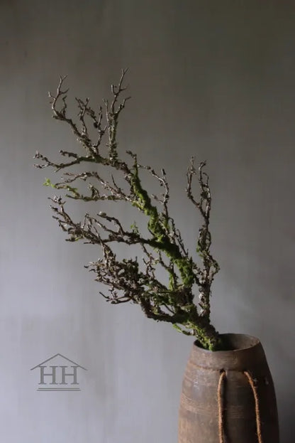 Long artificial branch with moss 2 meters