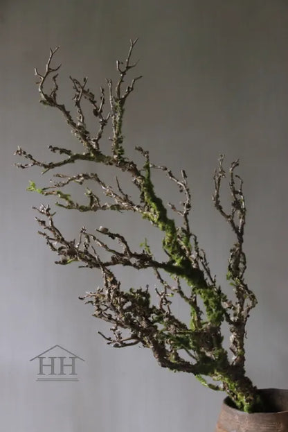 Long artificial branch with moss 2 meters