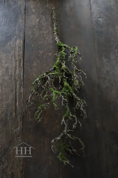 Long artificial branch with moss 2 meters