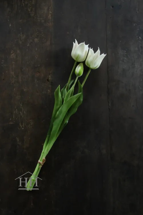 Kunst tulpen bundel Amara wit