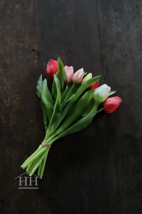 Middelmaat tulpen roze mix