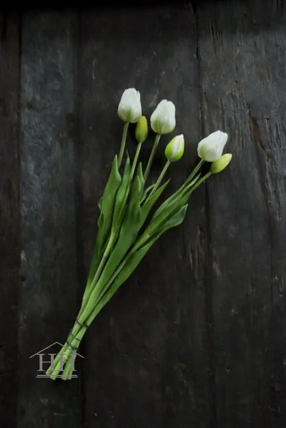 Lange kunst tulpen wit - 47cm