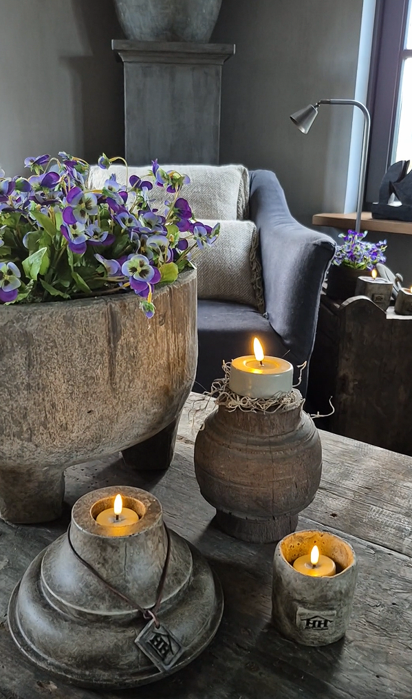 Kunst viooltje paars