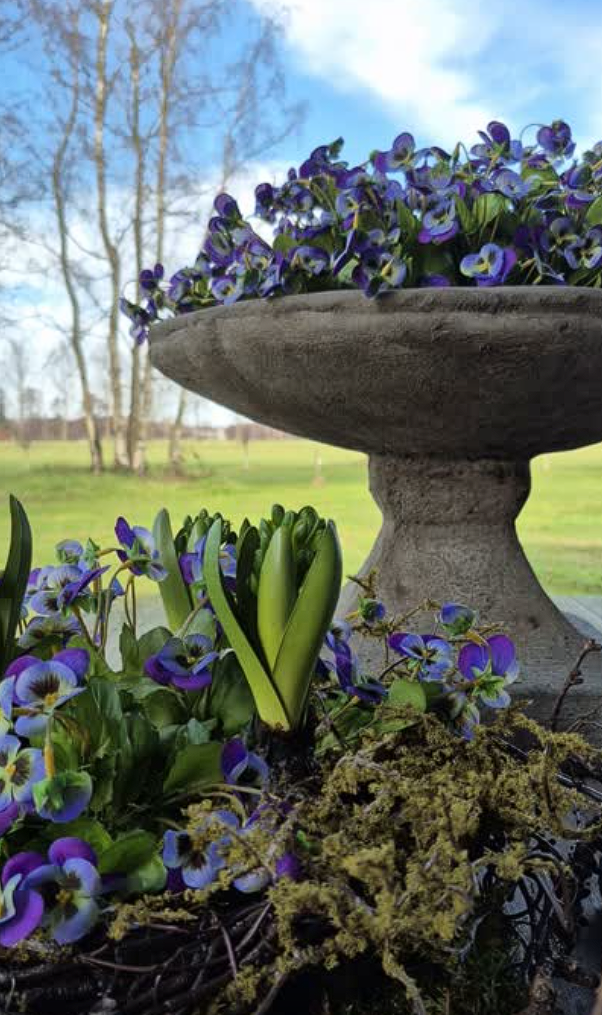 Kunst viooltje paars